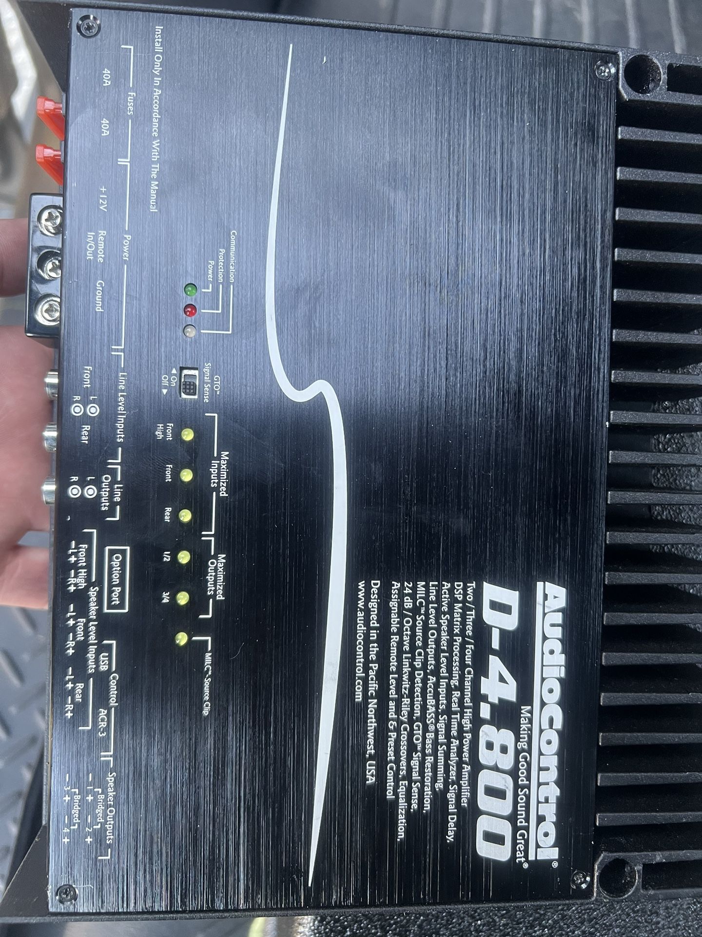 D-4.800 Audio Control Amp