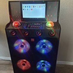 Karaoke Dj Touchscreen Bluetooth Speaker With WiFi Pandora YouTube Google