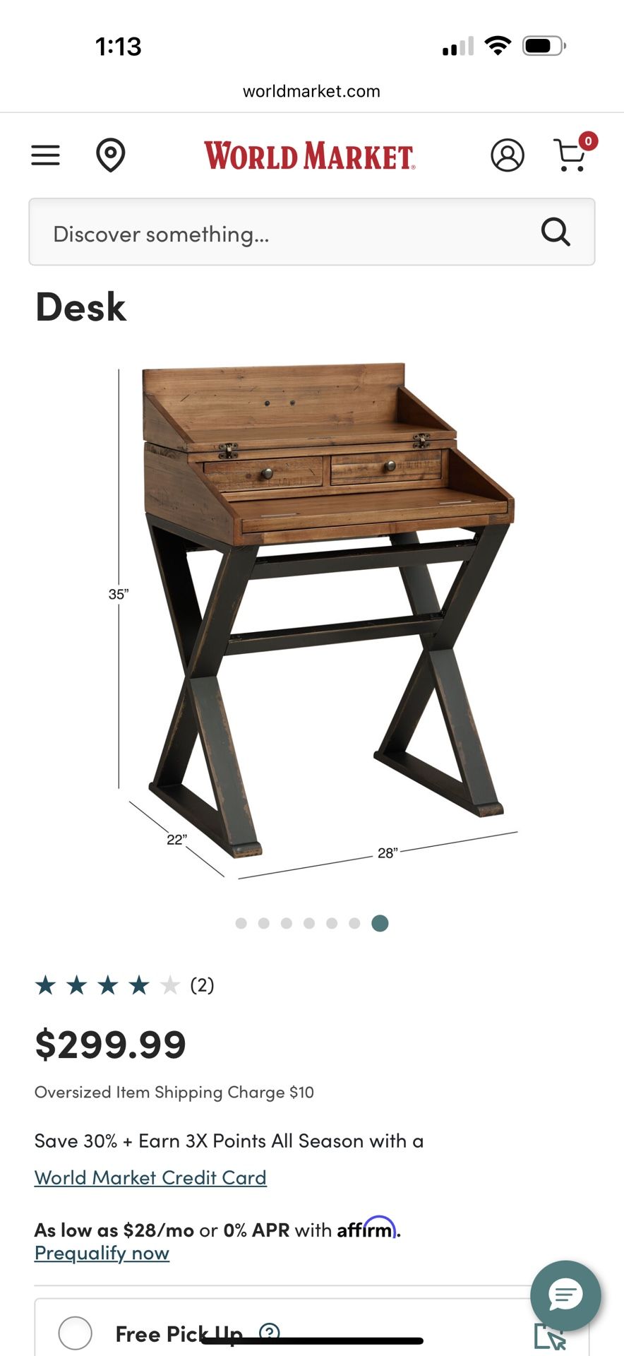 Brand New Secretary Desk 