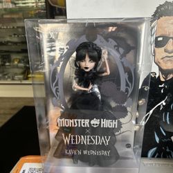 Mattel monster high X Wednesday Rave’n Wednesday doll