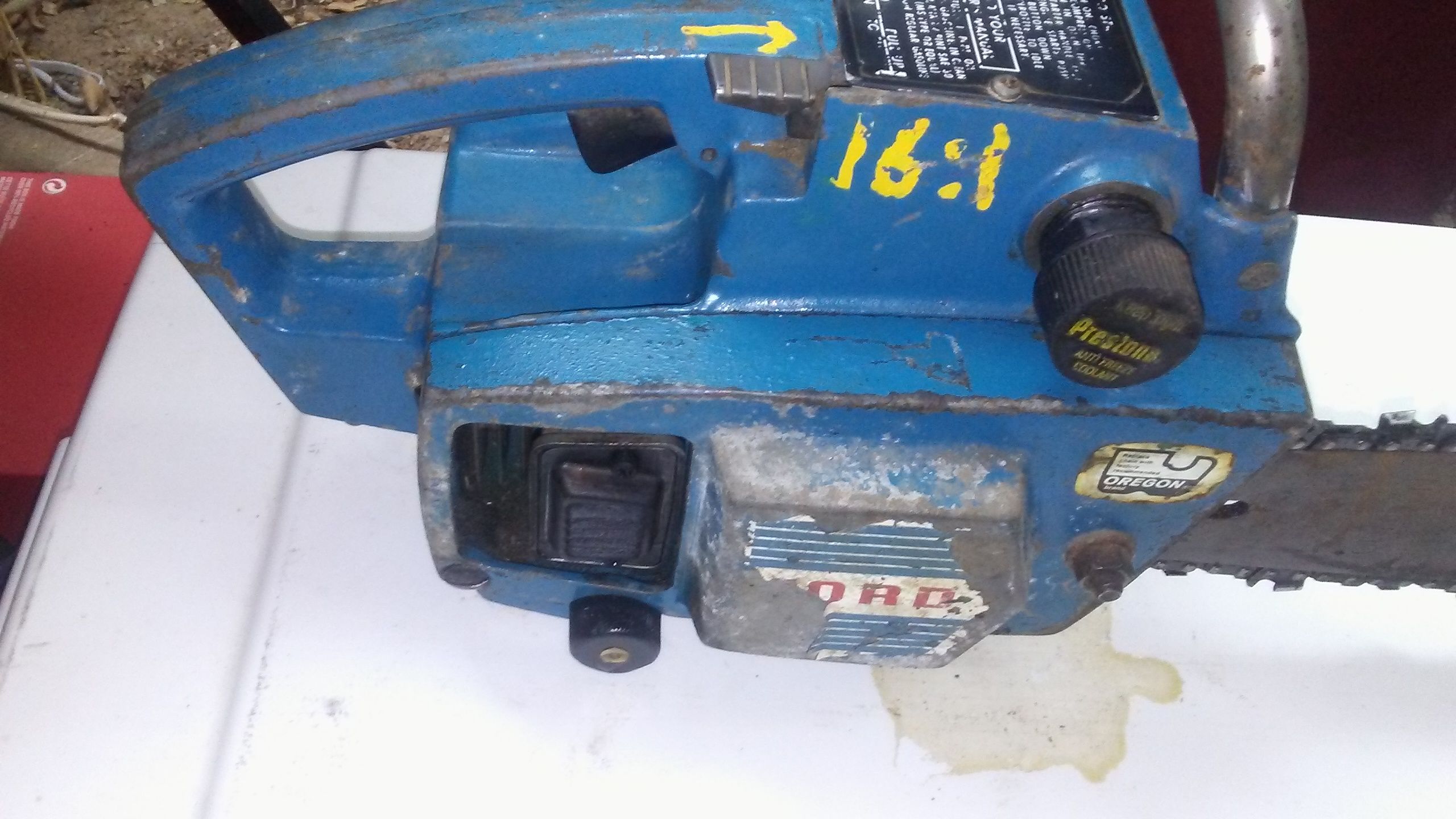 Antique Ford chainsaw for sale asking $250
