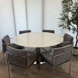 Dining Set With 6 Chairs 