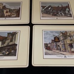 Vintage 4 English Pimpernel Placemats - English Inns