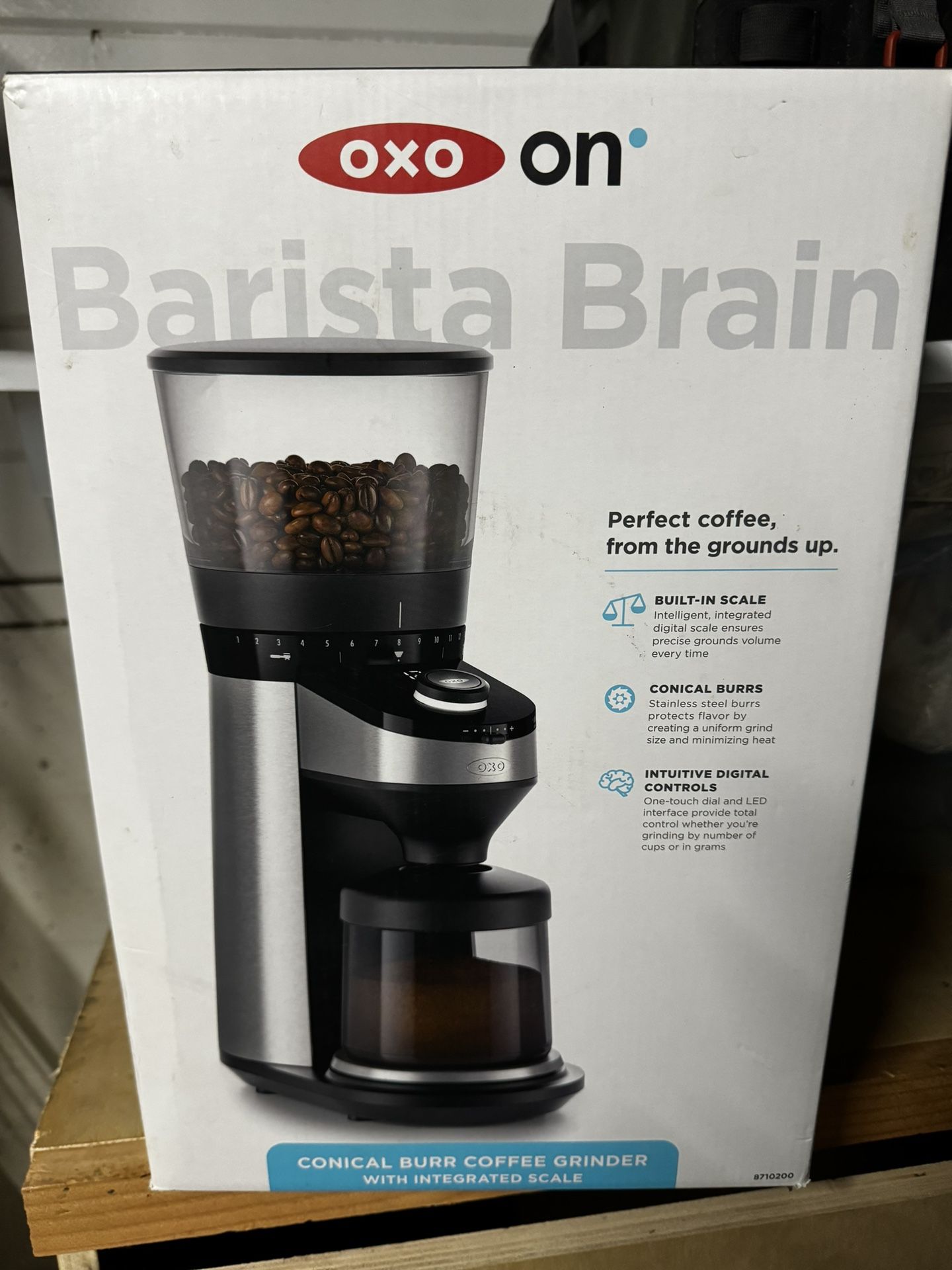 Oxo Conical Burr Grinder Built In Scale
