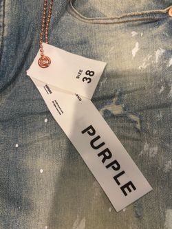 Flared purple jeans
