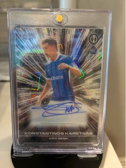 Black Lazer Auto RC Soccer Card