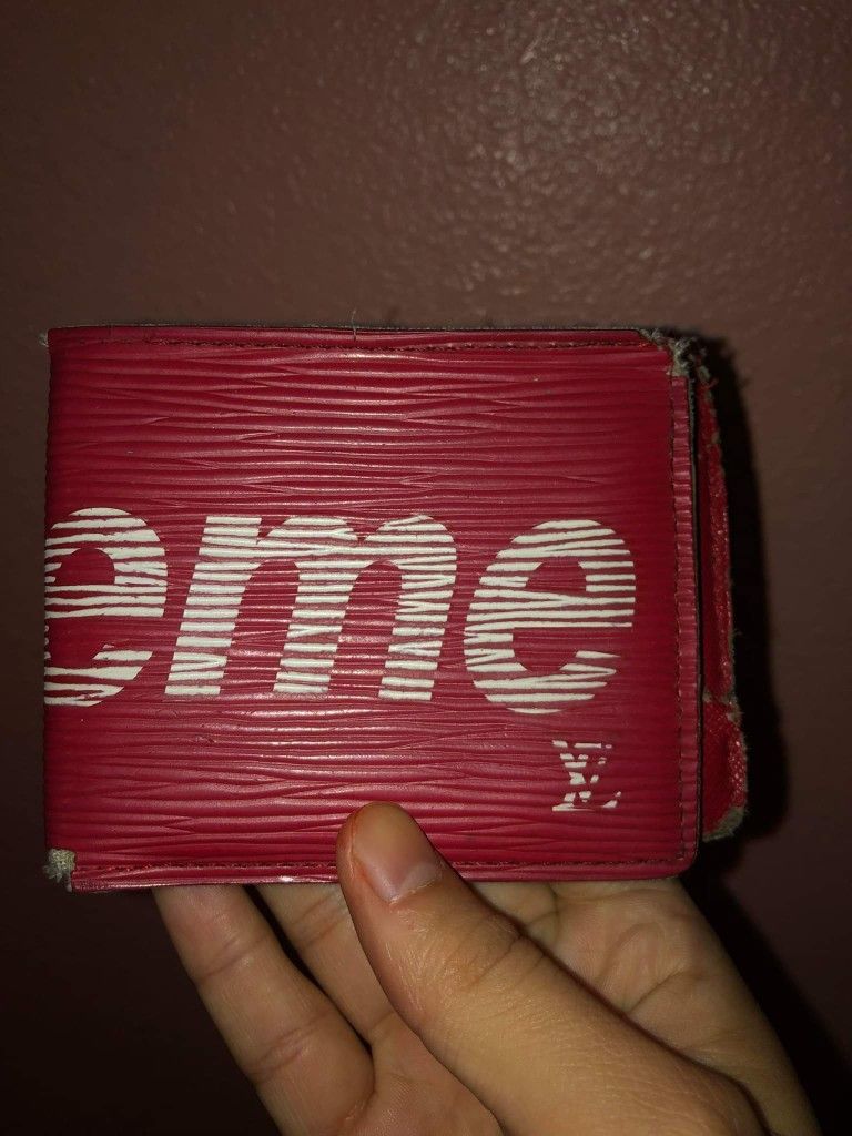 Supreme Red Wallet Used