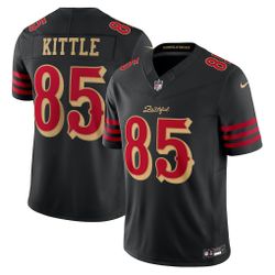 Authentic San Francisco 49ers George Kittle Nike Black 2025 Rivalries Collection Limited Jersey