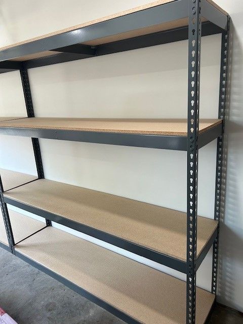 Garage Shelving 72 in W x 18 in D Storage Racks 4 Tier Easy to Assemble Stronger Than Homedepot And Lowes Delivery Available