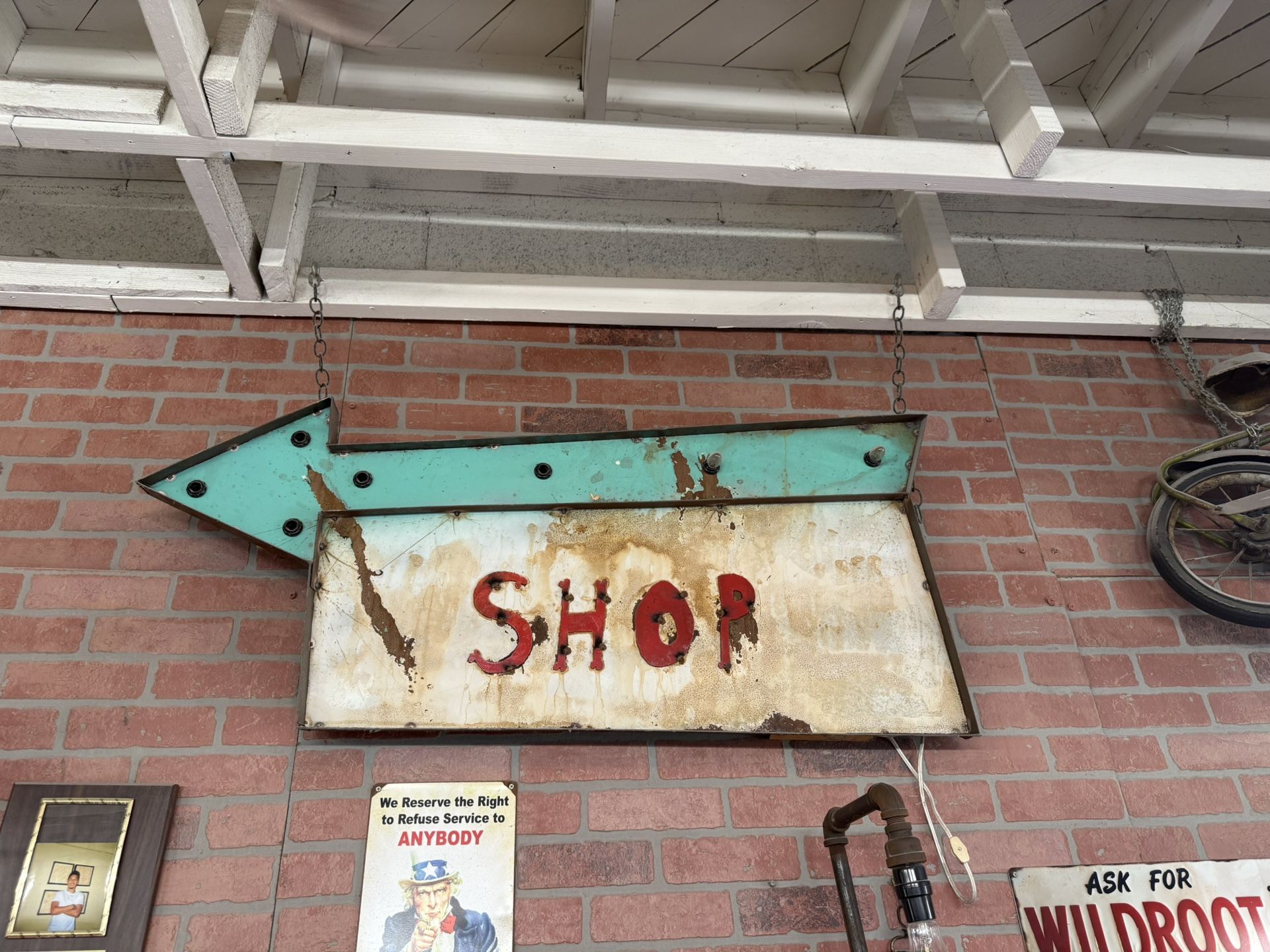 Vintage Sign W/ Lights