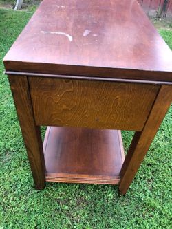 Small wood table