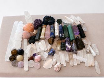 Large Mixed Crystal & Gemstone Lot – Towers, Spheres & Selenite