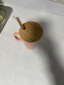 Coffee Mug with Lid and Spoon