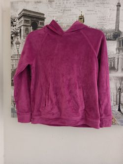 Girls Pink Cozy Hoodie.