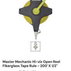 200 Foot Open Real Fiberglass Tape