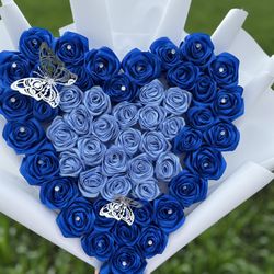 Heart Shaped Eternal Rose Bouquet 