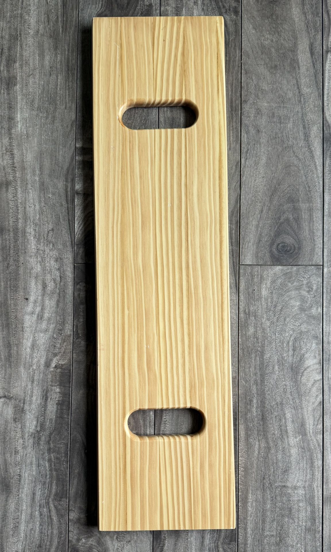 Wooden Transfer Board / Sliding Board - Two Hand Cutout 30” x 8”