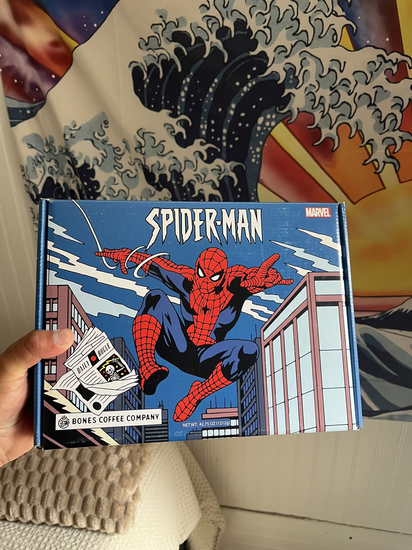SUPER RARE MARVEL X BONES COFFEE SPIDERMAN COFFEE BUNDLE 