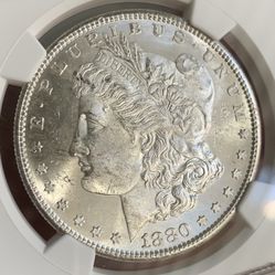 1880 S NGC/MS63 Morgan Silver Dollar (New York Bank Hoard)