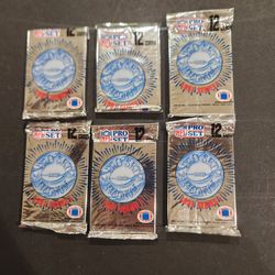 1991 NFL PRO SET FOOTBALL TRADING CARDS  - 6 Packs