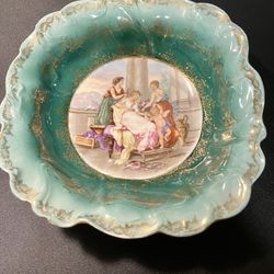 PROV SAXE  E.S.Germany Antique 1902 To 1937 Angelica Kauffmann Serving Bowl Dish