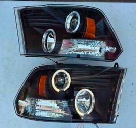 09-18 Dodge Ram LED DRL Projector
Headlights Luces Focos Micas Faros Faroles Headlamps