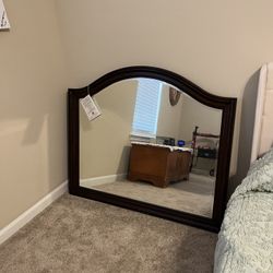 Framed, Beveled Dresser Mirror by Ashley