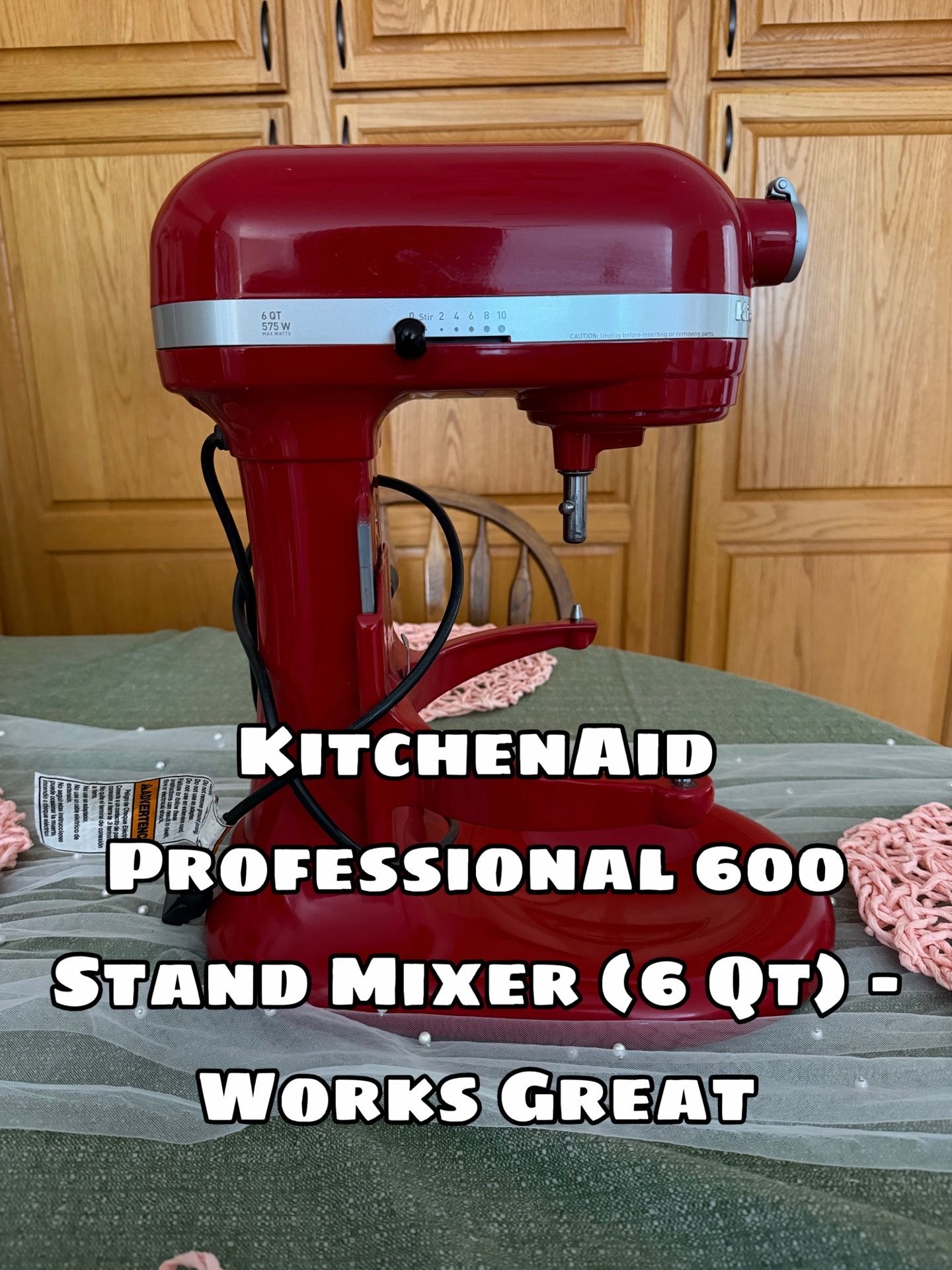 KitchenAid Professional 600 Stand Mixer (6 Qt) – Works Great