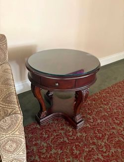 Canterbury Round End Table Available for Customizing