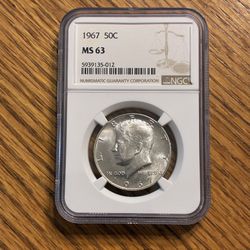 1967 Kennedy Half.  40% Silver.  MINT STATE