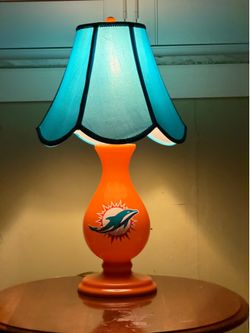 Pottery barn  vintage lamp / Miami Dolphins limited.