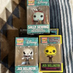 Nightmare Before Christmas Funko Pocket Pop Key Chains $10/ea. Or All 3 For $20