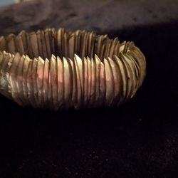 Vintage Silver  Abalone Shell Bracelet