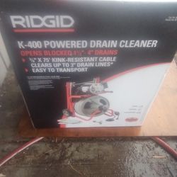 Selling Rigid K-400 Powered Drain Cleaner