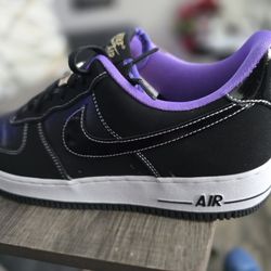 NIKE AIRFORCE ONE PURPLE ON BLACK NEW NO BOX 