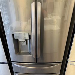 LG Black Stainless Steel Refrigerator 