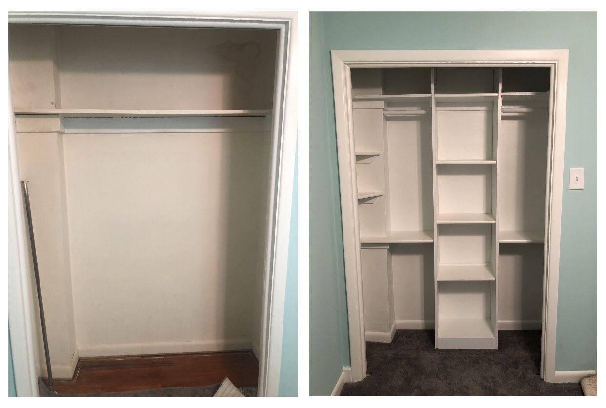 Closet shelves