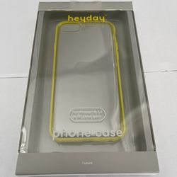 iPhone 8,7,6 & SE Case - Clear/Neon yellow