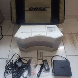 Bose Acoustic Wave Music System Model CD-3000 AM/FM/CD Player With Bag And Power Pack 