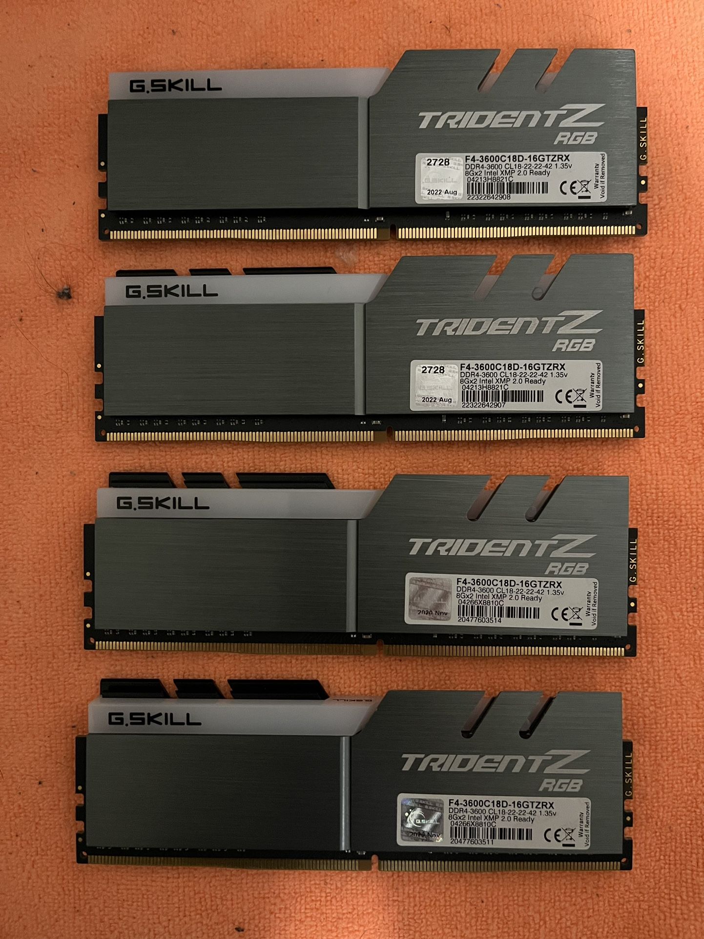 G Skill Trident Z Ram 32GB DDR4 RGB
