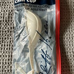 New, Cliff Keen White Wrestling Chin Cup