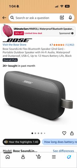 BRAND NEW Bose Soundflex SE (2nd Gen)