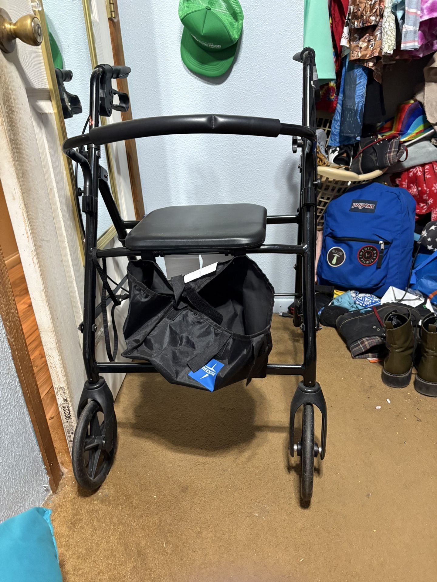 Folding Walker With Seat