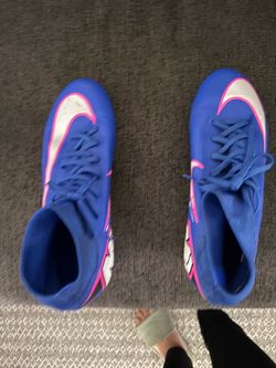 Nike Mercurial Soccer Cleats Blue Pink