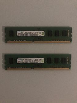 Desktop 2x 4GB DDR3 Samsung Ram