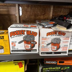 Bucket Head 5 Gallon 1.75 Peak HP Shop Vacuum Wet Dry Vac Powerhead with Filter Bag and Hose (compatible with 5 Gal. Homer Bucket)
