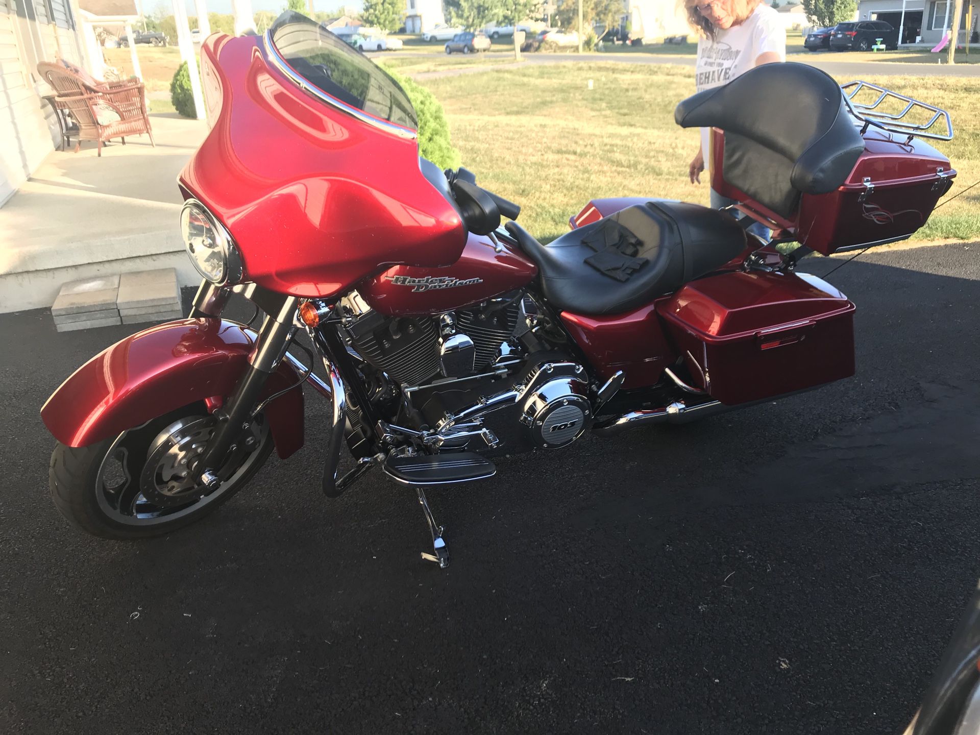 2013 Harley Davidson Street Glide with touring package.