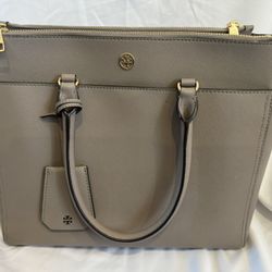 Tory Burch Robinson Double-Zip Shoulder/ Tote Bag