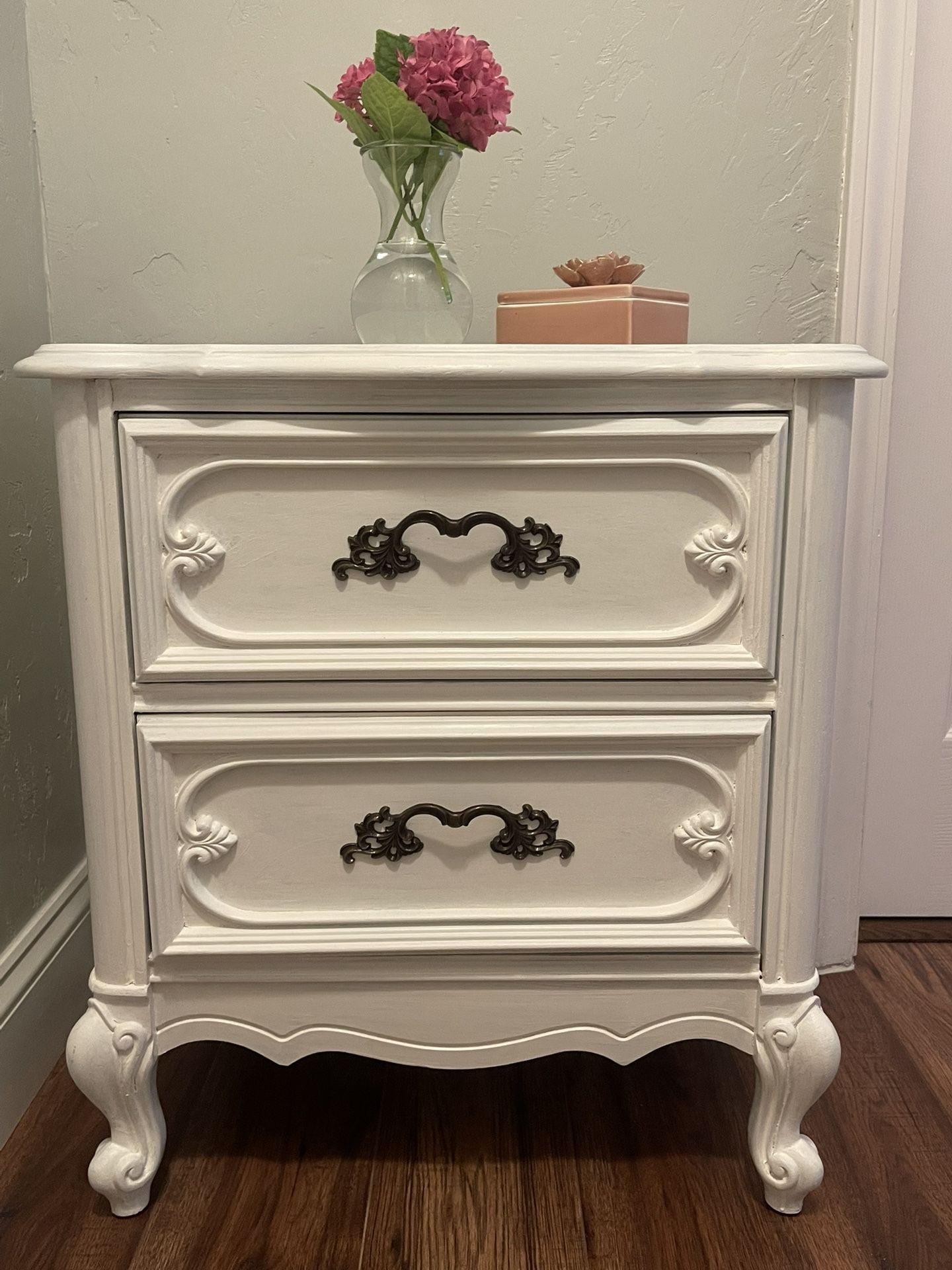 1 Off White/Cream- Night Stand/End Table
