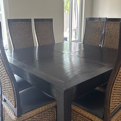 8 Person Wood Dining Table And Chairs